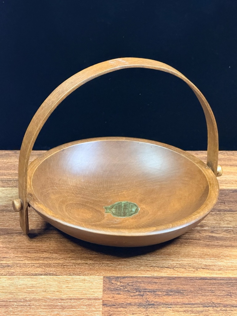 WOODCROFTERY Genuine Wood Salad Bowl with Handle